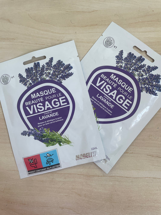 Masque visage lavande