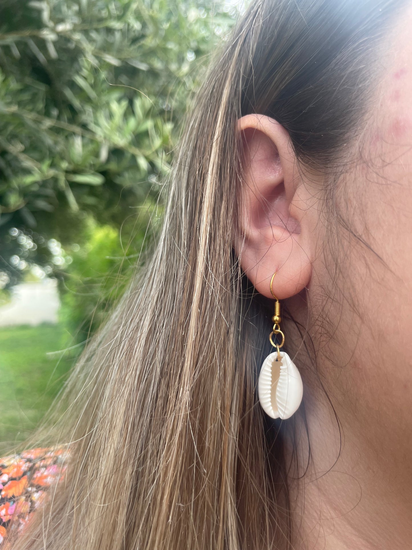 Boucle d’oreille coquillage